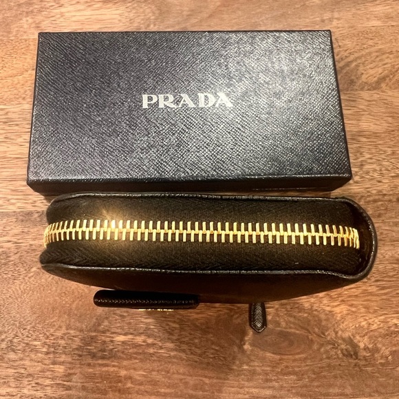 Prada Black Wallet with Gold Accents - Picture 5 of 15